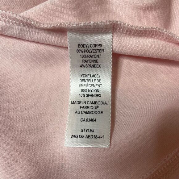 Ricki's Sleeveless Top Set of 2 Size Medium Lace Stretch Floral Pink Fitted - Picture 6 of 13